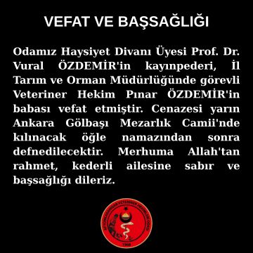 "VEFAT VE BAŞSAĞLIĞI