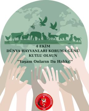 "4 EKİM DÜNYA HAYVANLARI KORUMA GÜNÜ"