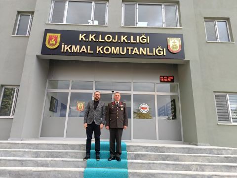 "İKMAL VE GARNİZON KOMUTANI TUĞGENERAL DR. YALÇIN TECİMER'E HAYIRLI OLSUN ZİYARETİ"