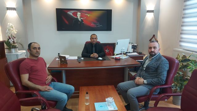 "HAYVAN SAĞLIĞI YETİŞTİRİCİLİĞİ VE SU ÜRÜNLERİ ŞUBE MÜDÜRÜ HALİL İBRAHİM KOKU'YA ZİYARET"